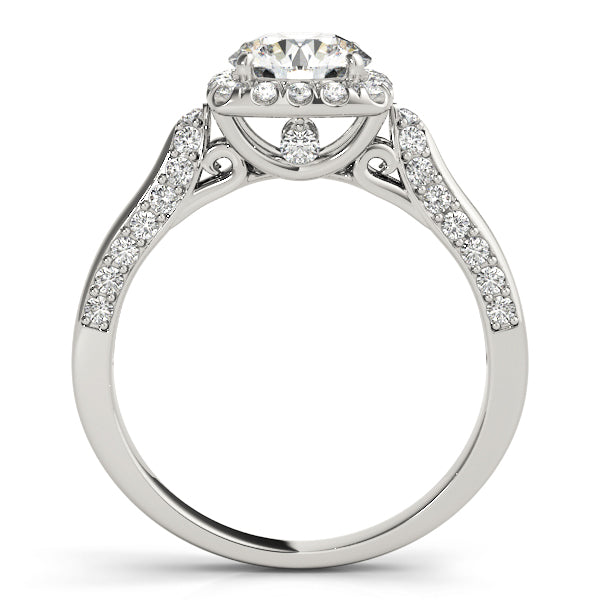 Solitaire Halo Engagement Rings