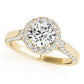 Solitaire Halo Engagement Ring