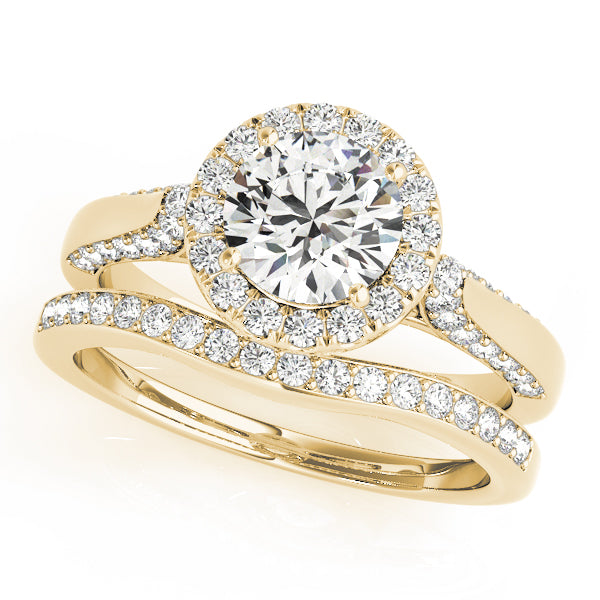 Solitaire Halo Engagement Ring