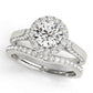 Solitaire Halo Engagement Ring