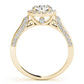 Solitaire Halo Engagement Ring