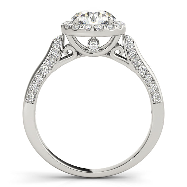 Solitaire Halo Engagement Ring