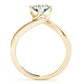 Round Solitaire Bypass Engagement Ring