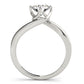 Round Solitaire Bypass Engagement Ring