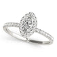 Marquise Halo Engagement Ring