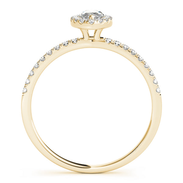 Marquise Halo Engagement Ring