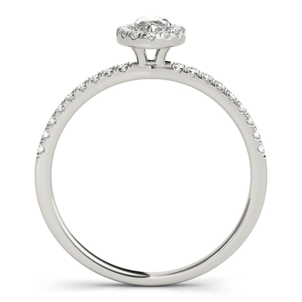 Marquise Halo Engagement Ring