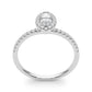 Marquise Halo Engagement Ring