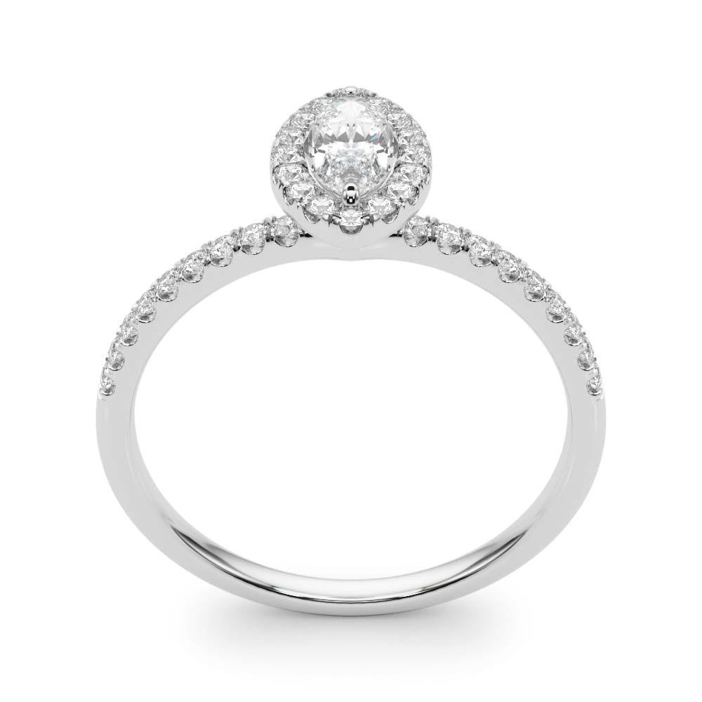 Marquise Halo Engagement Ring