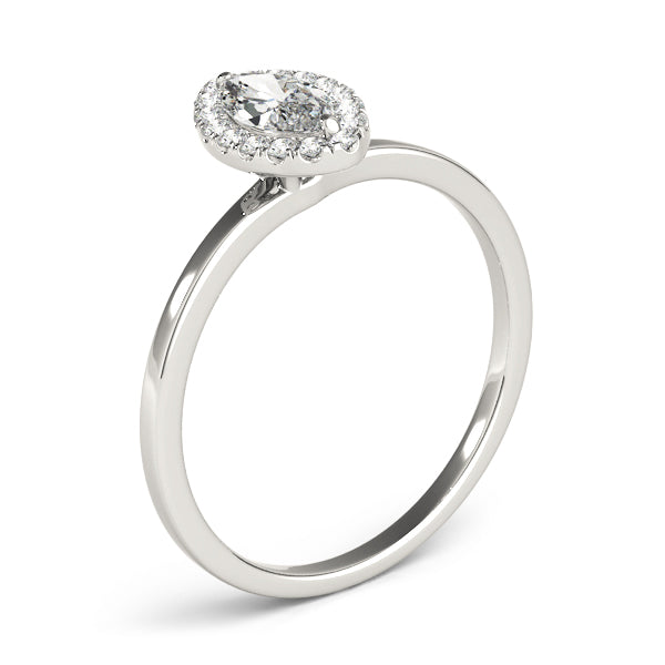 Marquise Halo Engagement Ring