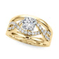 Infinity Twisted Shank Engagement Ring