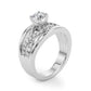 Infinity Twisted Shank Engagement Ring
