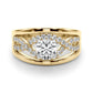 Infinity Twisted Shank Engagement Ring