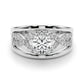 Infinity Twisted Shank Engagement Ring