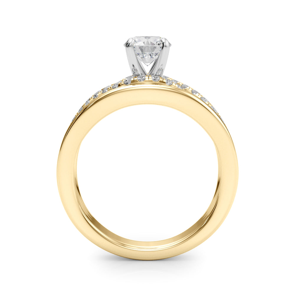 Infinity Twisted Shank Engagement Ring