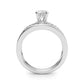 Infinity Twisted Shank Engagement Ring