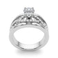 Infinity Twisted Shank Engagement Ring