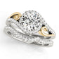 Swirl Halo Engagement Ring