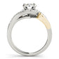 Swirl Halo Engagement Ring