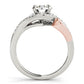 Swirl Halo Engagement Ring