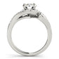 Swirl Halo Engagement Ring