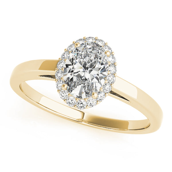 Oval Halo Engagement Ring