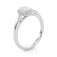 Oval Halo Engagement Ring