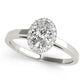 Oval Halo Engagement Ring