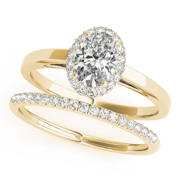 Oval Halo Engagement Ring