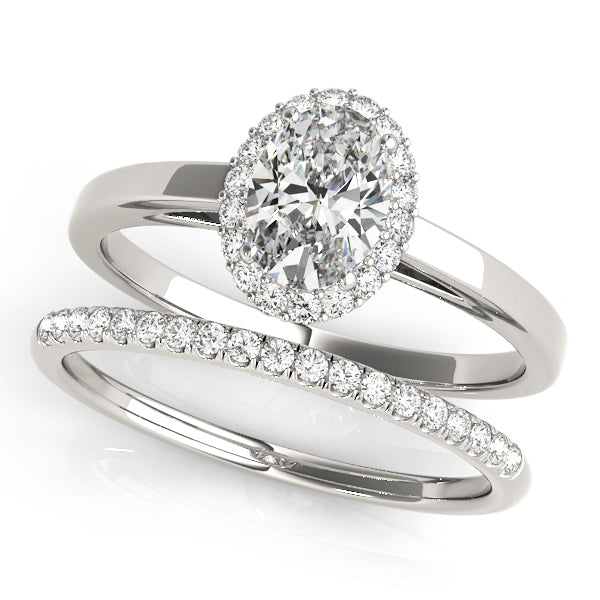 Oval Halo Engagement Ring