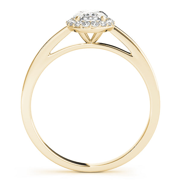 Oval Halo Engagement Ring