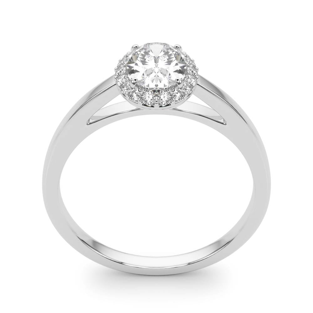 Oval Halo Engagement Ring
