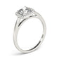 Cushion Shape Cathedral Halo Engagement Ring