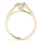 Cushion Shape Cathedral Halo Engagement Ring