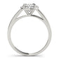 Cushion Shape Cathedral Halo Engagement Ring