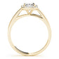Halo Emerald Cut Engagement Ring