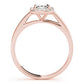 Halo Emerald Cut Engagement Ring