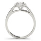 Halo Emerald Cut Engagement Ring
