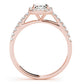 Emerald Cut Halo Engagement Ring