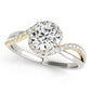 Bypass Split Shank Engagement Ring
