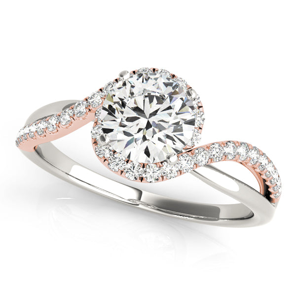 Bypass Split Shank Engagement Ring