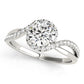 Bypass Split Shank Engagement Ring