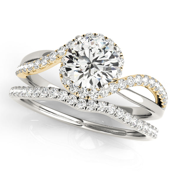 Bypass Split Shank Engagement Ring