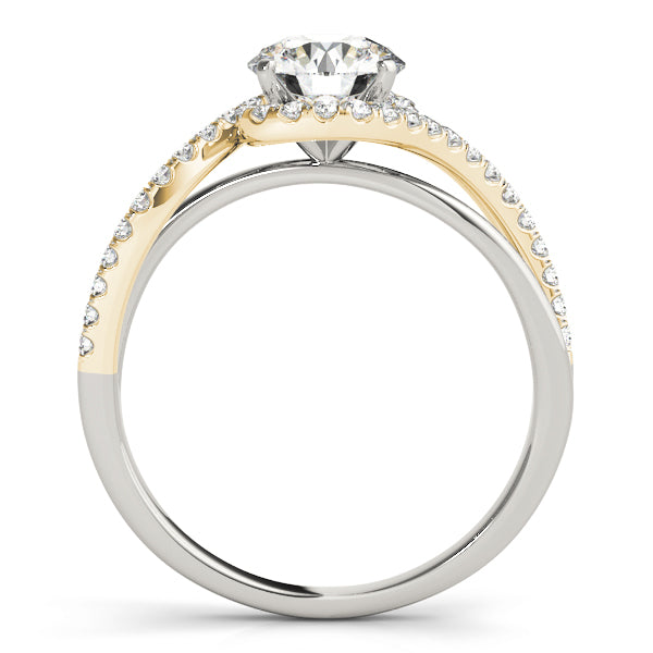 Bypass Split Shank Engagement Ring