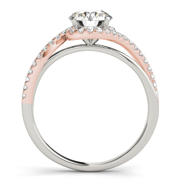 Bypass Split Shank Engagement Ring