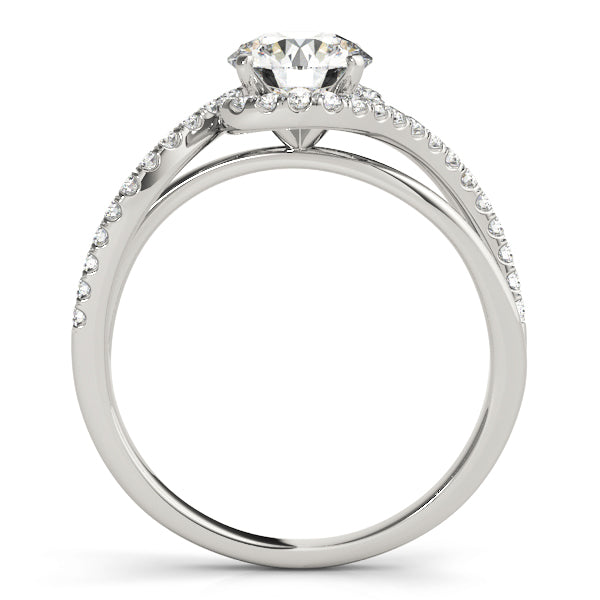 Bypass Split Shank Engagement Ring