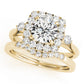 Round Halo Cluster Engagement Ring