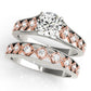 Single Row Milgrain Engagement Rings