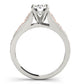 Single Row Milgrain Engagement Rings