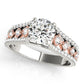 Multirow Cathedral Engagement Rings